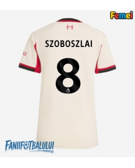 Liverpool Dominik Szoboszlai #8 Tricou Fotbal Replică 2025-26 Femei Deplasare